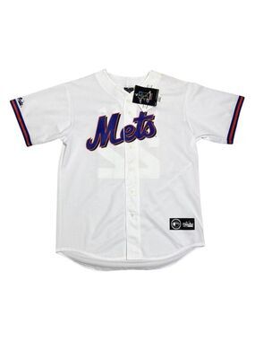 NWT - NEW YORK METS Al Leiter Deadstock Majestic MLB Baseball Jersey Mens Large
